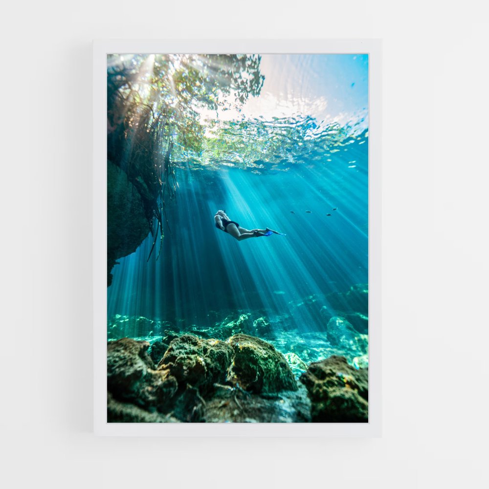 Poster Inspiration Artistique G – affiche Plongée en apnée (vue 3)